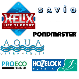 Parts from Aqua Ultraviolet, BioForce, Helix, Pondmaster, ProEco and Savio
