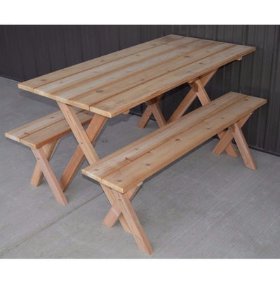 A&L Furniture Company cedar economy picnic table