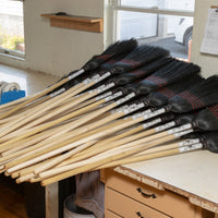 Amish-Made REAL Broomstraw Brooms!  (Priced for Local Pickup - Shipping Available for significant SURCHARGE)