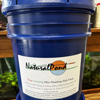 Natural Pond TRUE Variety Mix Floating Koi & Goldfish Food with three pellet shapes and sizes in one quality container!