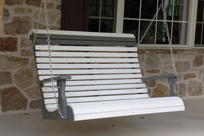 Amish-Made Poly 4' and 5' Rollback Porch Swings - Local Pickup ONLY in Downingtown PA