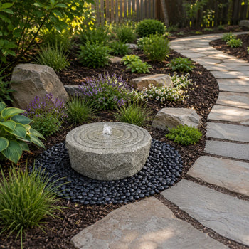 Blue Thumb  Ringed Circle Granite Fountain Kit