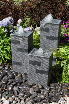 Blue Thumb  Triple Polished Block Towers Fountain Kit