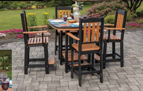 Amish-Made Poly Square 44" Oval-Ended Conversation, Dining & Pub Tables - Local Pickup ONLY in Downingtown PA