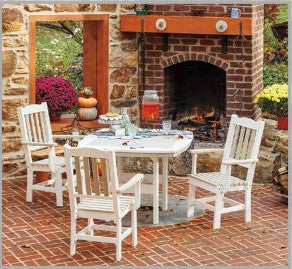 Amish-Made Poly Square 44" Oval-Ended Conversation, Dining & Pub Tables - Local Pickup ONLY in Downingtown PA