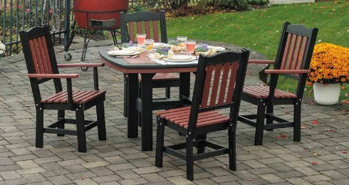 Amish-Made Poly Square 44" Oval-Ended Conversation, Dining & Pub Tables - Local Pickup ONLY in Downingtown PA