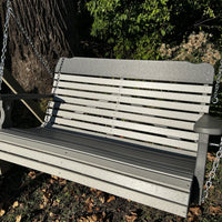 Amish-Made Poly 4' and 5' Rollback Porch Swings - Local Pickup ONLY in Downingtown PA