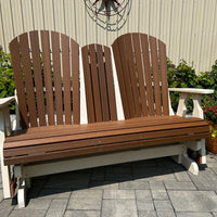 Amish-Made Poly Fan Back Console Glider - Local Pickup ONLY in Downingtown PA