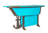 Amish-Made Anchor Avenue Collection 76" Boat-Shaped Poly Bar Table with Shelves