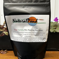 Natural Pond TRUE Variety Mix Floating Koi & Goldfish Food with three pellet shapes and sizes in one quality container!