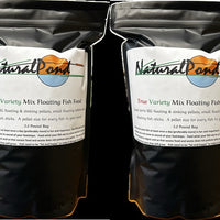 Natural Pond TRUE Variety Mix Floating Koi & Goldfish Food with three pellet shapes and sizes in one quality container!