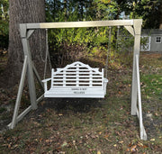 Amish-Made A-Frames for Hanging Swings - PVC Sleeves over Pressure Treated Lumber