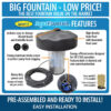 EasyPro 1/2hp and 1hp Aqua Fountains