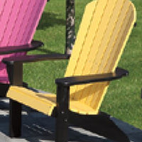 Amish-Made Poly FOLDING Fanback Adirondack Chairs - Local Pickup ONLY in Downingtown PA