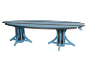 Amish-Made SurfAira Collection Surfboard-Shaped Dining Tables