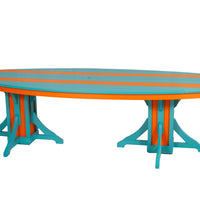 Amish-Made SurfAira Collection Surfboard-Shaped Dining Tables