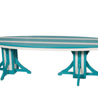 Amish-Made SurfAira Collection Surfboard-Shaped Dining Tables