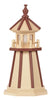 Amish-Made 8-Sided Wooden Painted Lighthouses