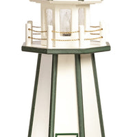 Amish-Made 8-Sided Wooden Painted Lighthouses