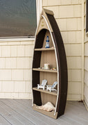 Amish-Made Nautical Rowboat Shaped Poly Bookshelves Book Shelf Bookshelf Book Shelves