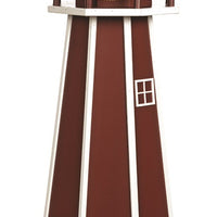 Amish-Made 8-Sided Wooden Painted Lighthouses