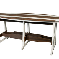 Amish-Made SurfAira Collection Surfboard-Shaped Counter-Height Dining Tables