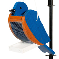 Amish-Made Deluxe Bird-Shaped Wooden Birdfeeders