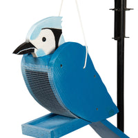 Amish-Made Deluxe Bird-Shaped Wooden Birdfeeders