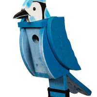 Amish-Made Deluxe Bird-Shaped Wooden Birdhouses