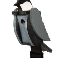 Amish-Made Deluxe Bird-Shaped Wooden Birdhouses