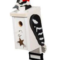 Amish-Made Deluxe Bird-Shaped Wooden Birdhouses