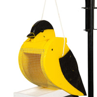 Amish-Made Deluxe Bird-Shaped Wooden Birdfeeders