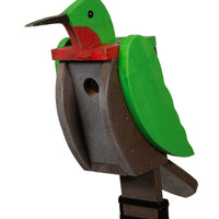 Amish-Made Deluxe Bird-Shaped Wooden Birdhouses