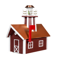 Amish-Made Poly Lighthouse Mailboxes with Aluminum Diamond-Plate Roofs & working solar light!