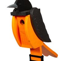 Amish-Made Deluxe Bird-Shaped Wooden Birdhouses