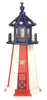 Amish-Made 8-Sided Wooden Patriotic Lighthouses, Vertical Panel Style