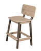 Amish-Made SurfAira Collection Saddle Bar Stool with Backrest