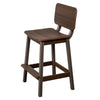 Amish-Made SurfAira Collection Saddle Bar Stool with Backrest