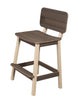 Amish-Made SurfAira Collection Saddle Bar Stool with Backrest