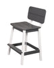 Amish-Made SurfAira Collection Saddle Bar Stool with Backrest