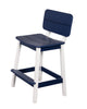 Amish-Made SurfAira Collection Saddle Bar Stool with Backrest