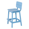 Amish-Made SurfAira Collection Saddle Bar Stool with Backrest