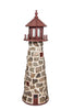 Amish-Made Stone Faced Lighthouses with Interior Lighting