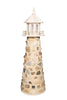 Amish-Made Stone Faced Lighthouses with Interior Lighting