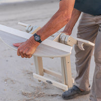 Amish-Made SurfAira Collection Surfboard-Shaped Folding Poly Side Table