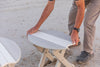 Amish-Made SurfAira Collection Surfboard-Shaped Folding Poly Side Table