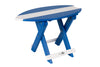 Amish-Made SurfAira Collection Surfboard-Shaped Folding Poly Side Table