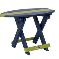 Amish-Made SurfAira Collection Surfboard-Shaped Folding Poly Side Table