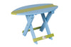 Amish-Made SurfAira Collection Surfboard-Shaped Folding Poly Side Table