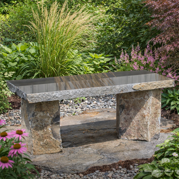 Blue Thumb  Polished Basalt Bench